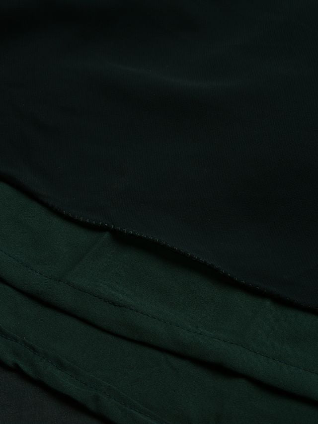 Bollywood Vogue Ready To Wear Green Georgette Sequins Gown