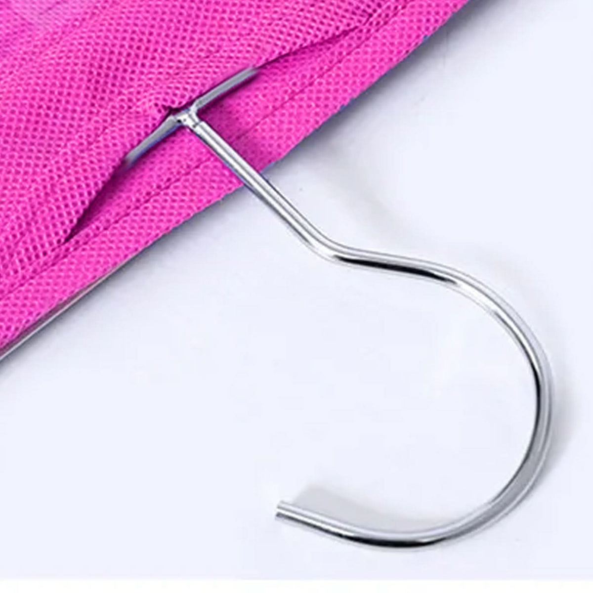 Clear 6-Pocket Hanging Handbag Organizer – Space-Saving Purse & Shelf Storage (1 Pc) HP DD