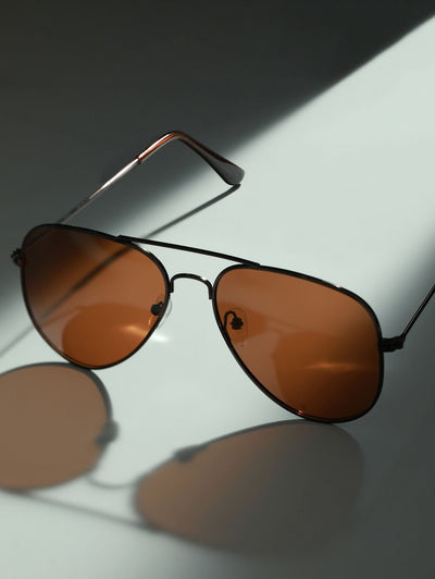 Polarized Classic Brown Aviator Men‚Äôs Sunglasses