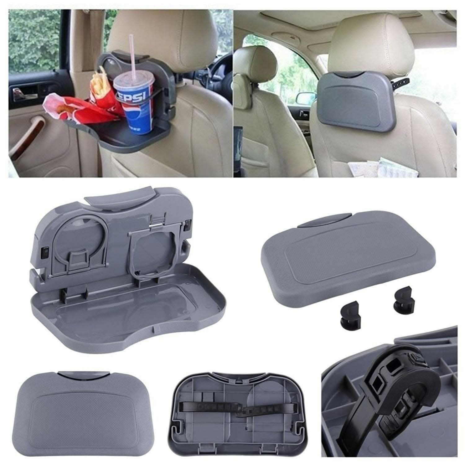 Car Tray Food Stand Rear Seat Beverage Rack - HalfPe