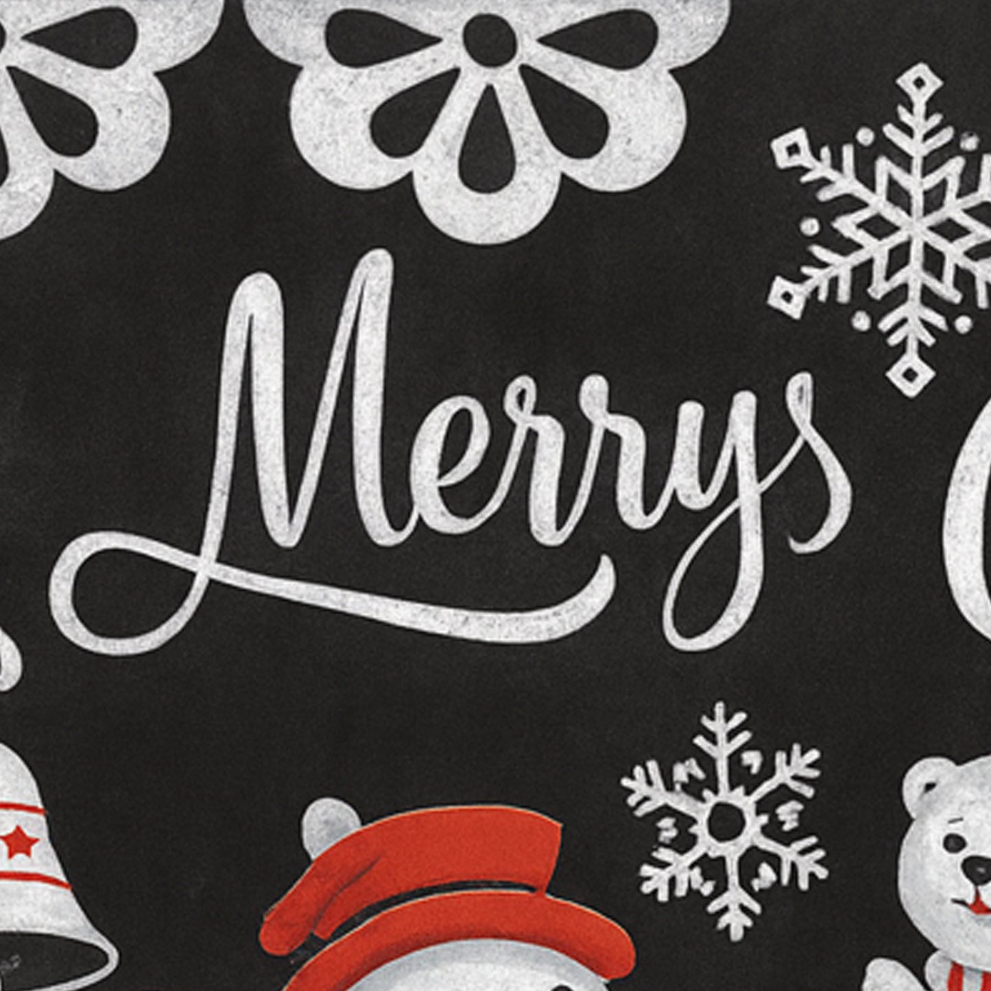 Christmas Theme Decorative Wall Sticker Santa Claus, Snowman, Gifts & Snowflake Design – Removable Viny90x60 Cm   (1 Pc)