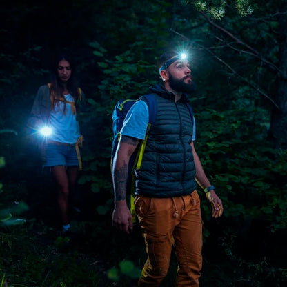 Head Lamp 15 Led Long Range Rechargeable Headlamp Adjustment Lamp Use For Farmers Fishing Camping Hiking Trekking Cycling