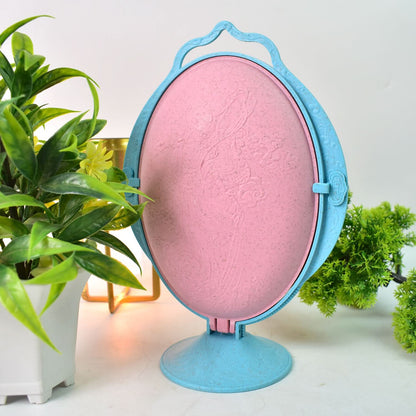 Foldable Mirror-Shaped Fruit & Candy Plate – Multi-Use Tray (1 Set)