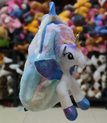 Unicorn Stylish Cute Soft Plush Travel Backpack for kids