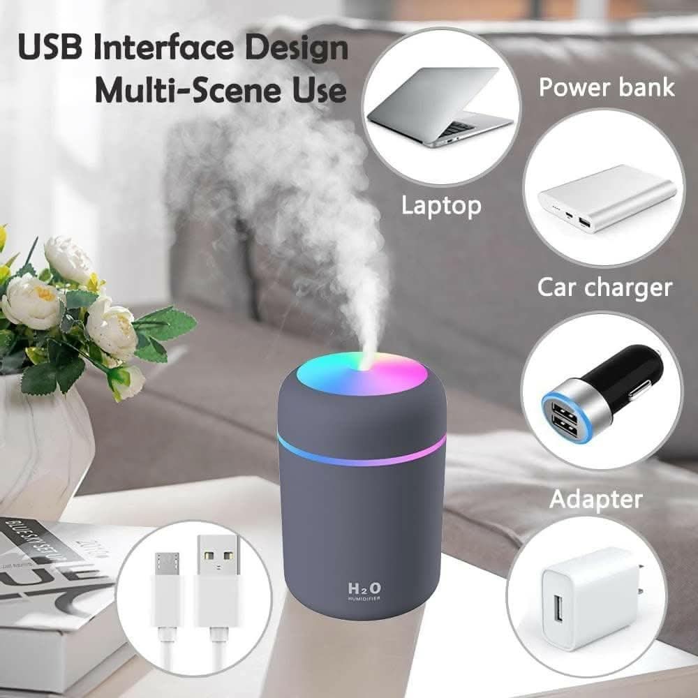 Ultrasonic Essential Electric (H2O) Humidifier for Room Moisture (Single Piece) - HalfPe