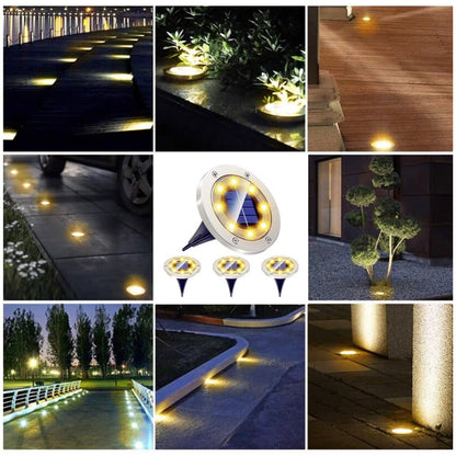 Solar Powered LED Garden Lights – Outdoor Waterproof Pathway & Landscape Lighting for Lawn (4 Pc)