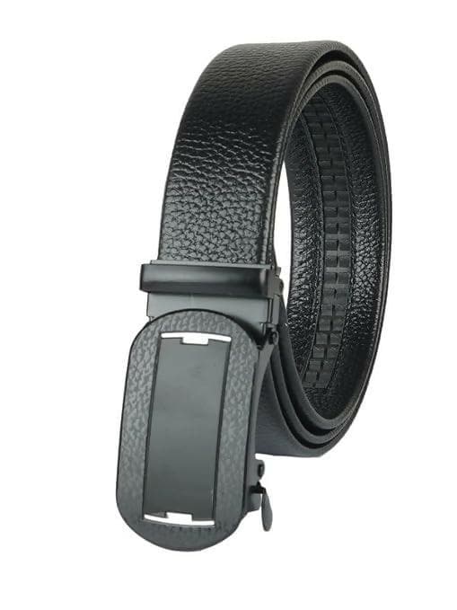 ZEVORA Formal Leather Auto Lock Buckle Belt - HalfPe