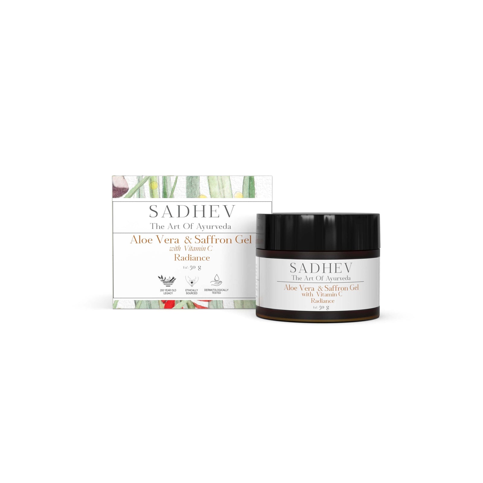 Aloe Vera & Saffron Gel with Vitamin C - 50gms Heirloom Bay