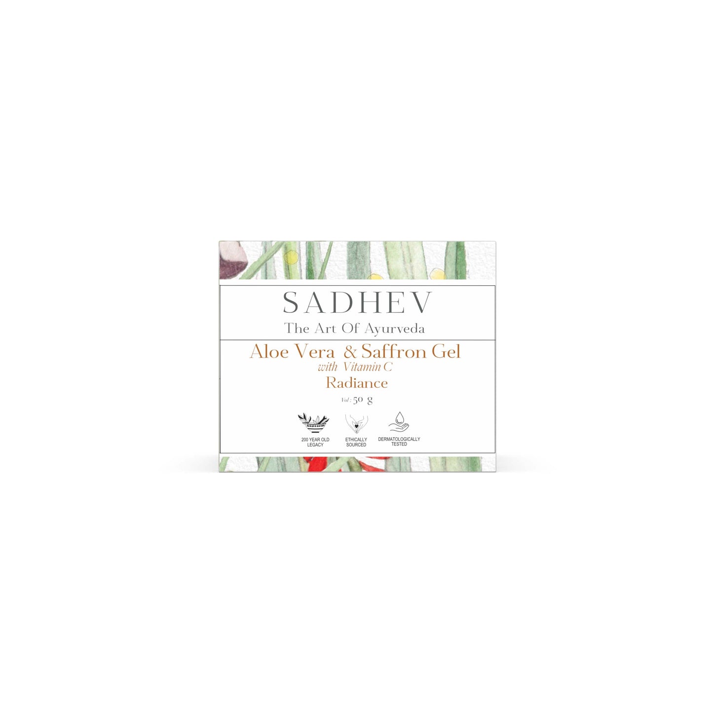 Aloe Vera & Saffron Gel with Vitamin C - 50gms Heirloom Bay