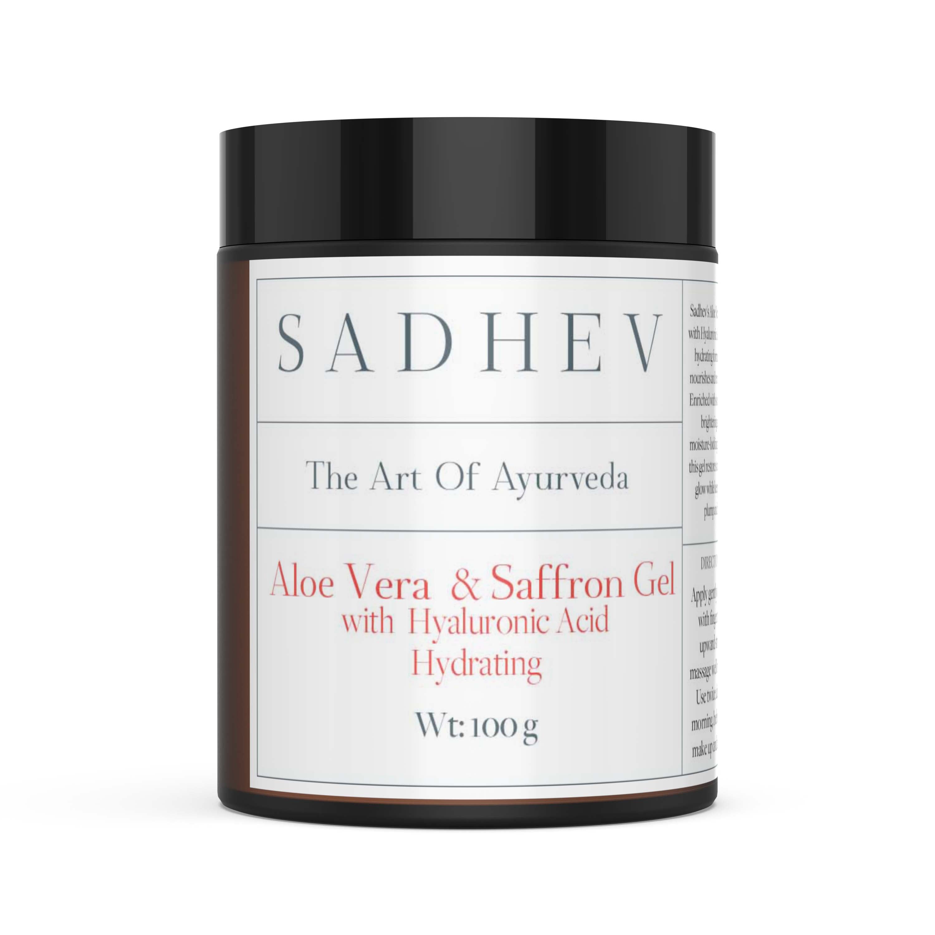 Aloe Vera & Saffron Gel with Hyaluronic Acid - 100gms Heirloom Bay