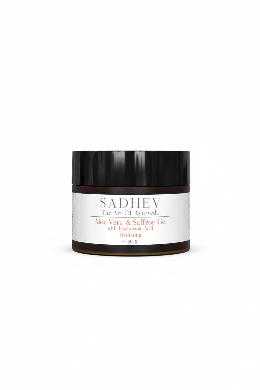 Aloe Vera & Saffron Gel with Hyaluronic Acid - 50gms Heirloom Bay
