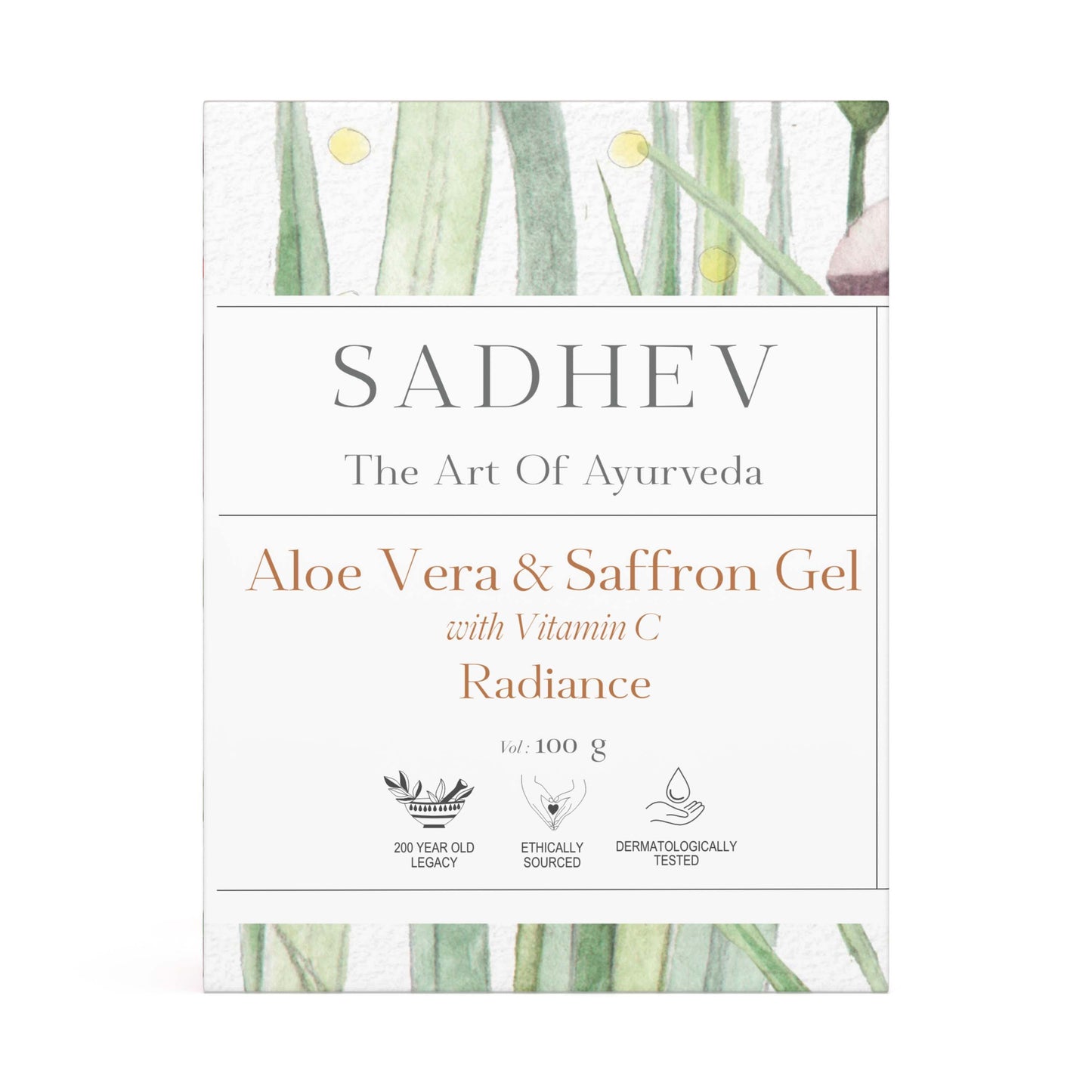 Aloe Vera & Saffron Gel with Vitamin C - 100gms Heirloom Bay
