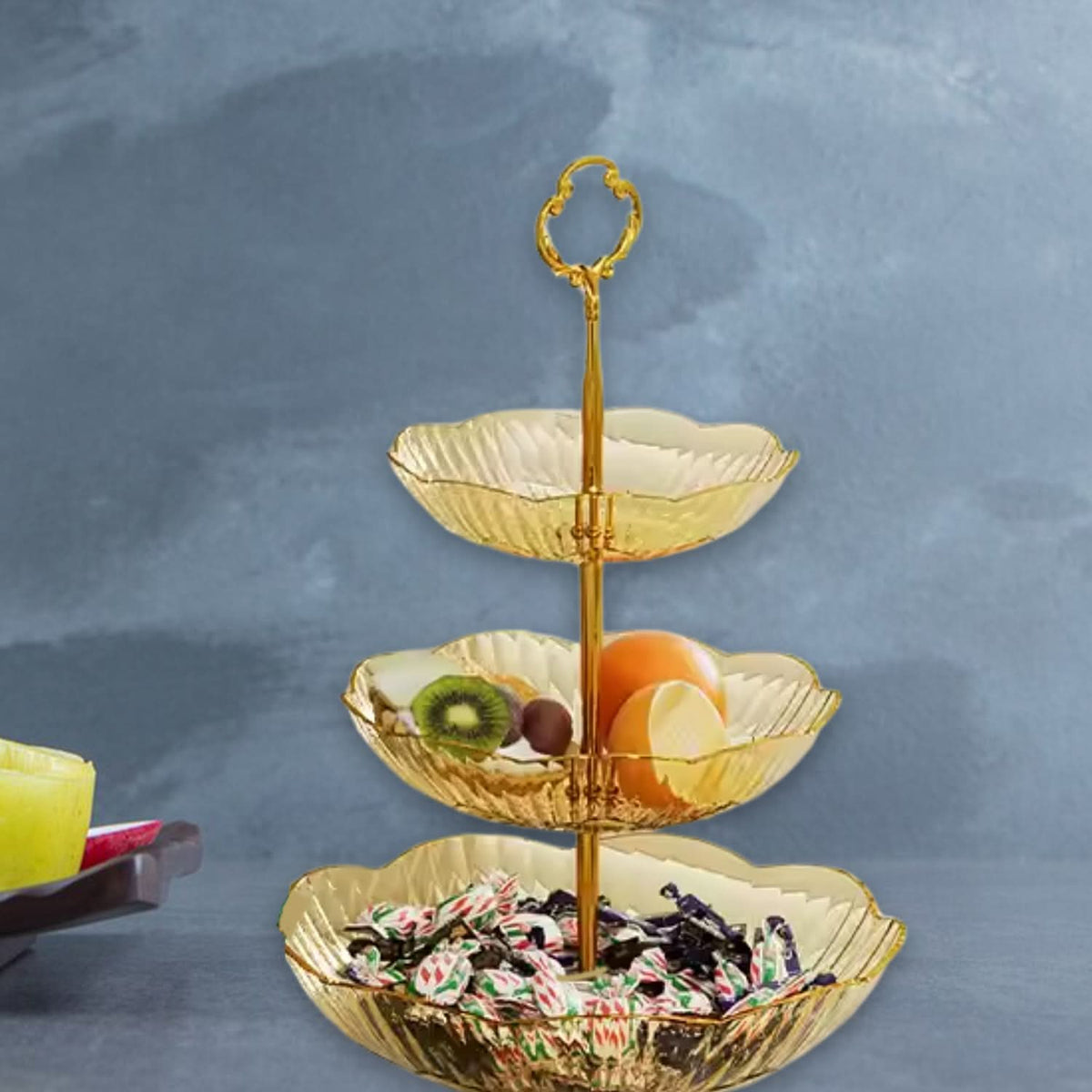 3 Layer Snack Rack Basket Stand Holder (1 Pc) HP DD