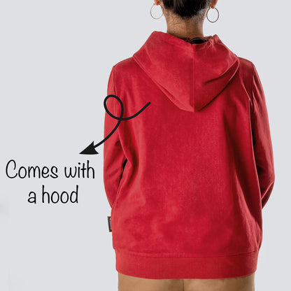 HUFT Solid Sweatshirt for Hoomans - Maroon - Heads Up For Tails