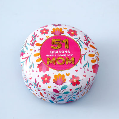 Archies 51 Reasons Why I Love My Mom Floral Tin Box