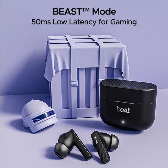 boAt Airdopes 91 Earbuds with 45H Playtime, Beast Mode, Dual Mics, and Bluetooth v5.3 (Multicolour) Halfpe Deals