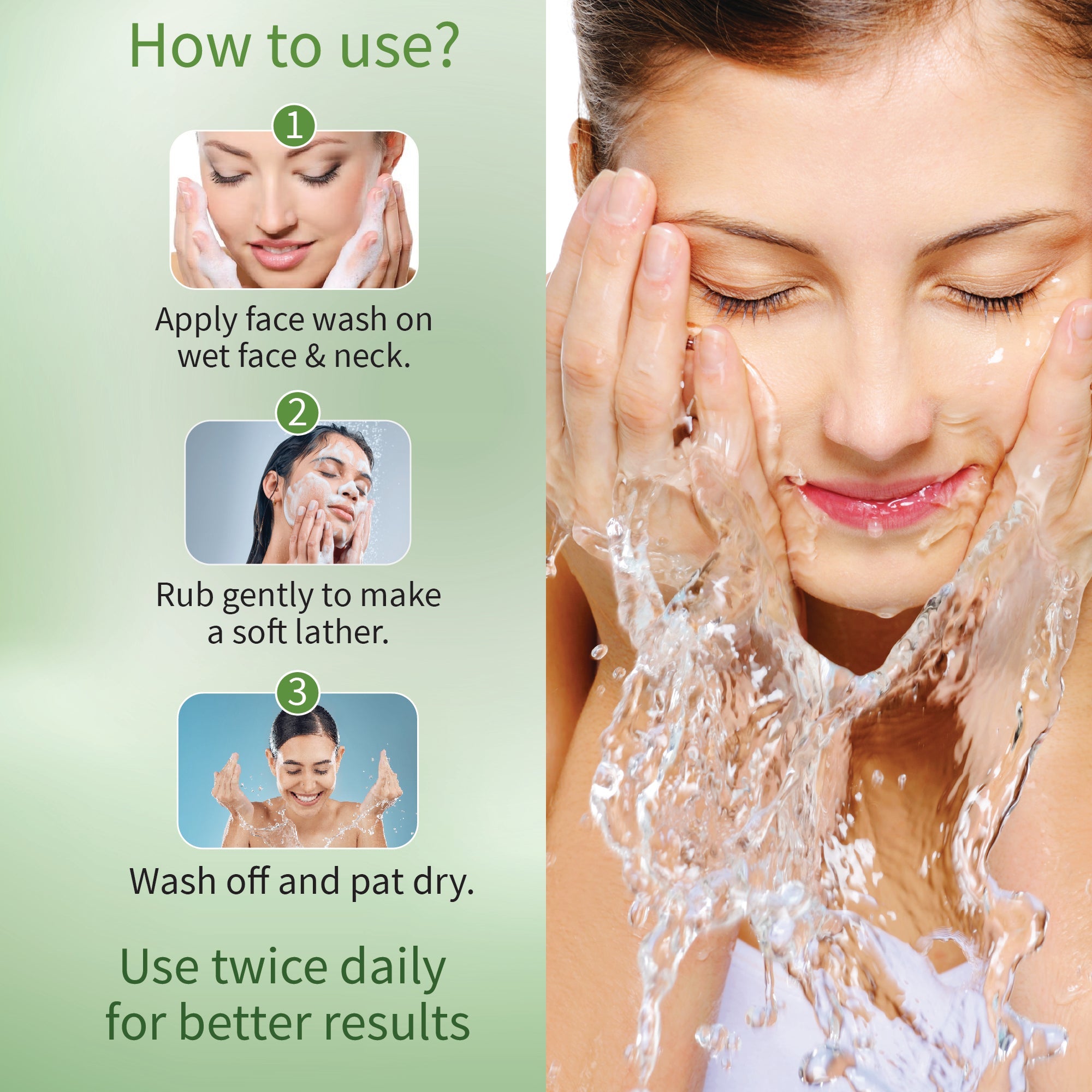 Ayouthveda Neem And Moringa Face Wash Pack of 3 (50 gm) Aimil Ayouthveda
