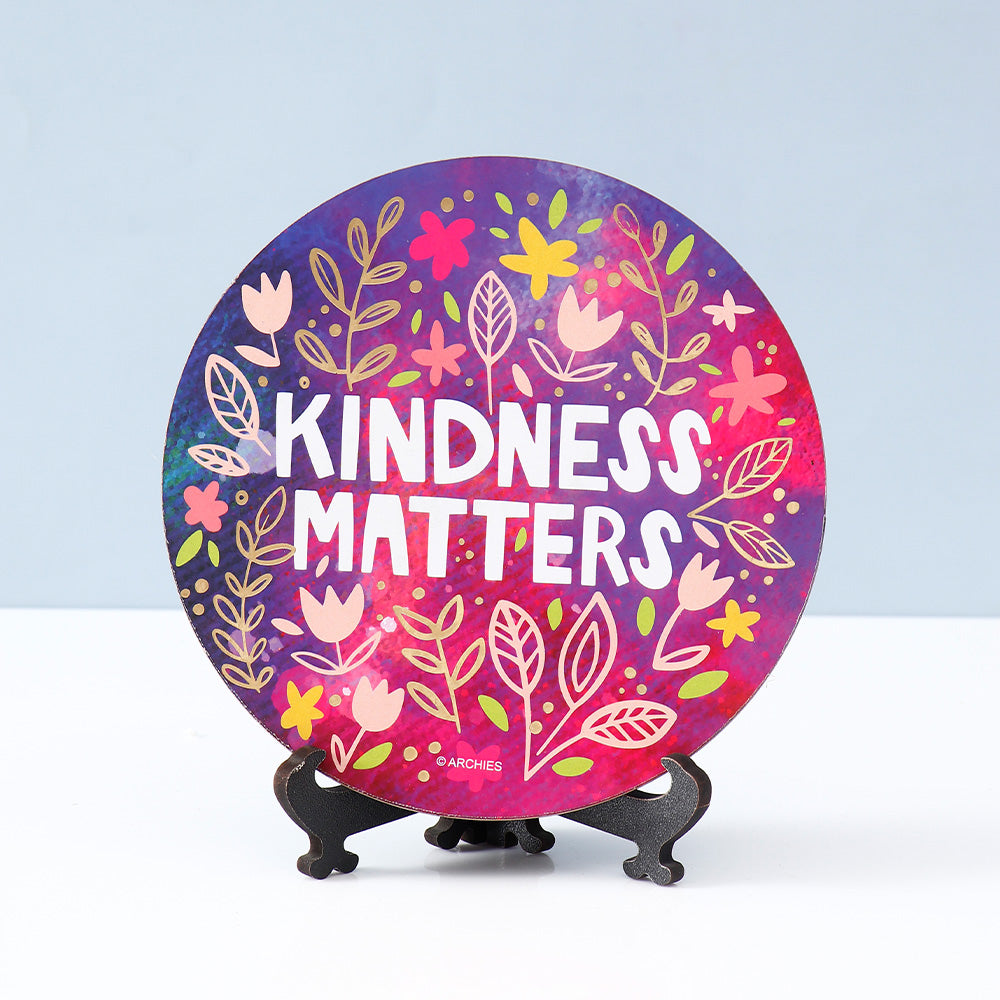 Archies Inspirational Decorative Plate – Kindness Matters Detail