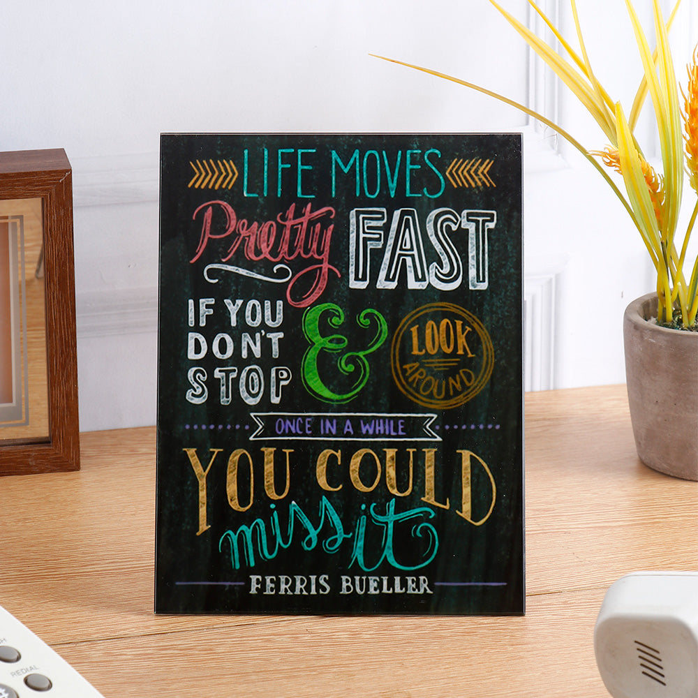 Archies Life Moves Pretty Fast Wall Plaque