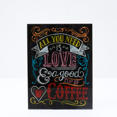 Archies All You Need is Love & a Good Cup of Coffee Wall Plaque – View 2