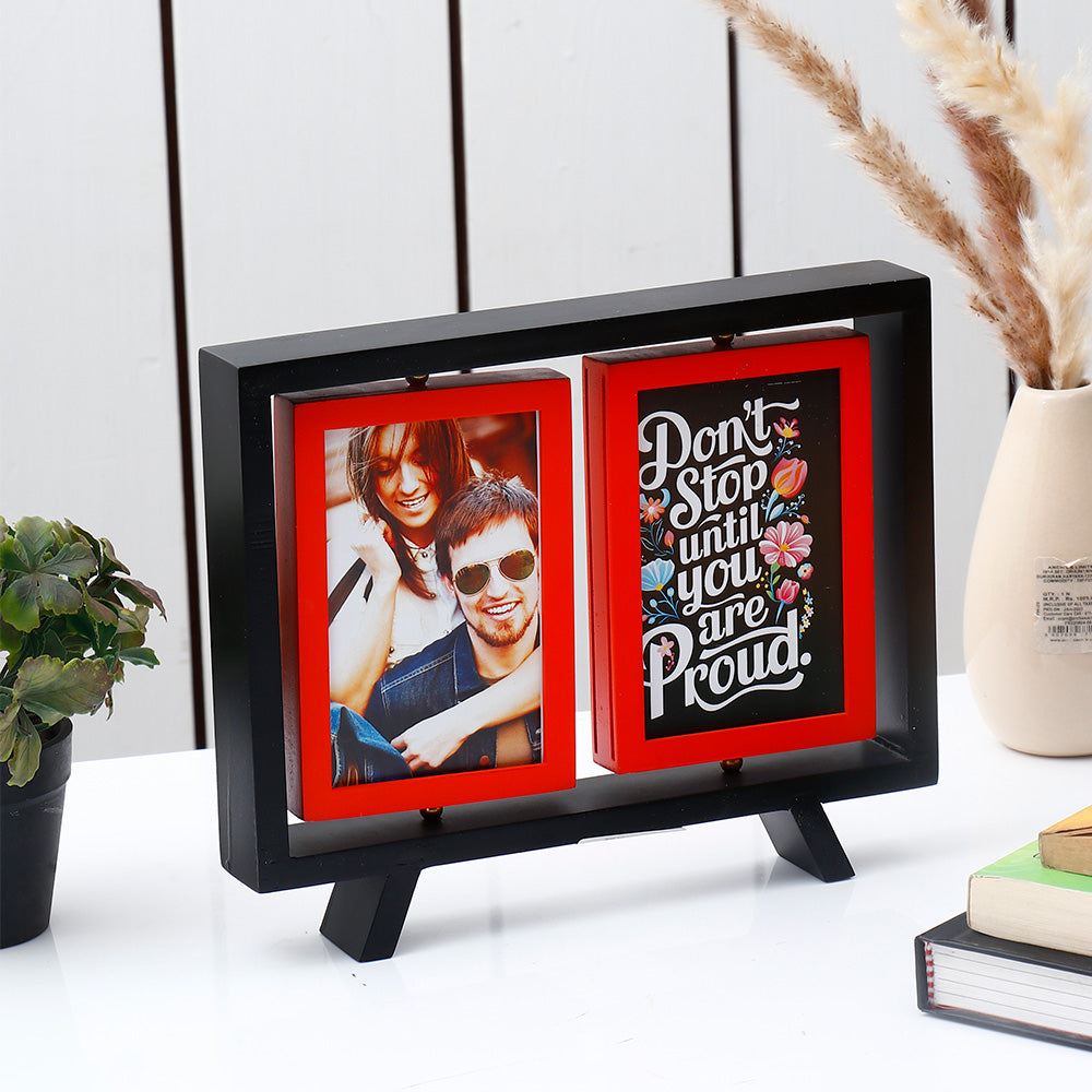 Archies Couple Memories Rotating Double Photo Frame