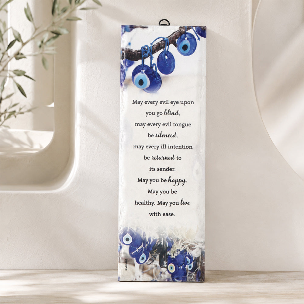 Archies Blue Evil Eye Protection Painted Tile