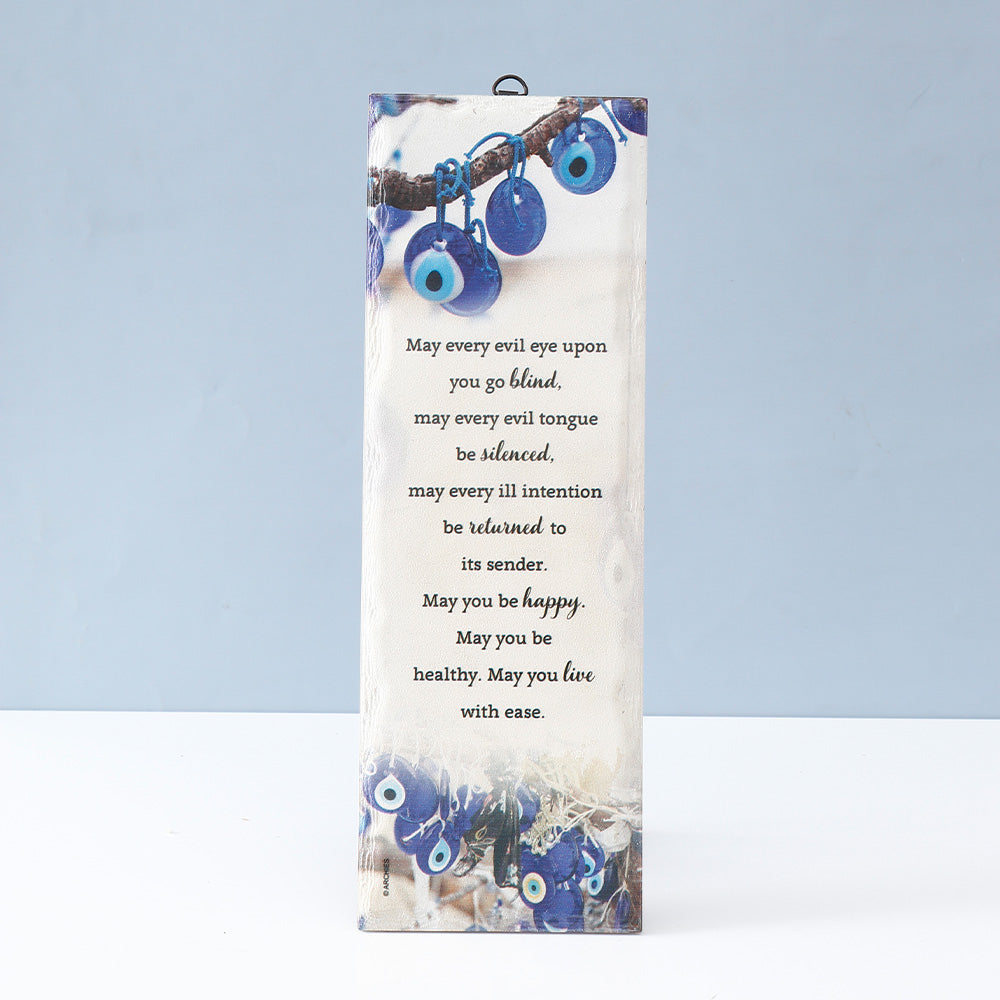 Archies Blue Evil Eye Protection Painted Tile – View 2
