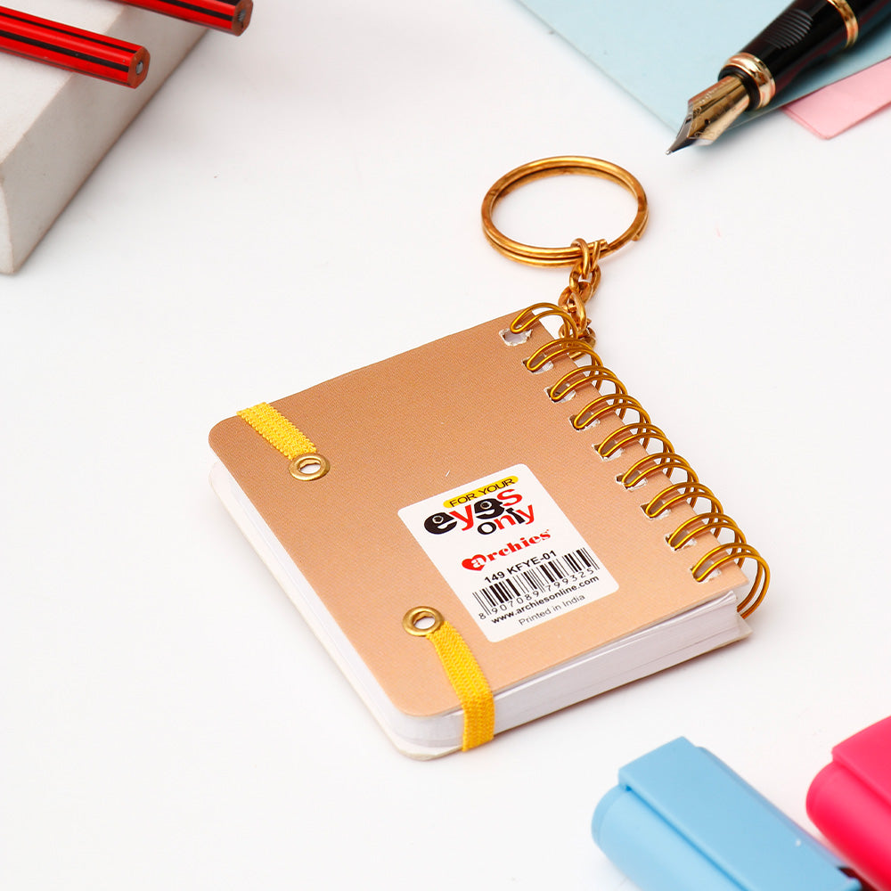 Archies Sunshine Yellow Spiral Notebook Diary – View 2