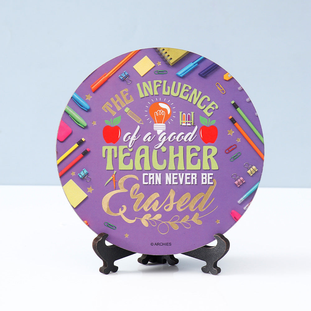 Archies Teacher Appreciation Decorative Plate – The Influence of a Good Teacher Detail