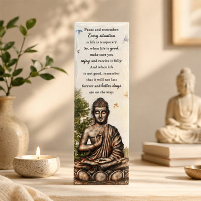 Archies 'Buddha Life Situations' Painted Tile