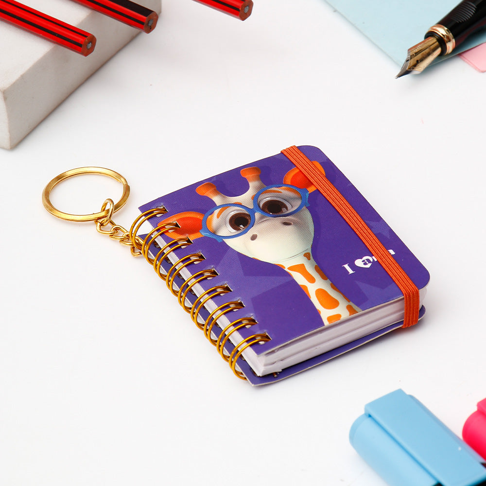 Archies Ama Giraffe Purple Spiral Notebook Diary