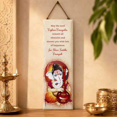 Archies 'Lord Ganesha' Painted Wooden Tile