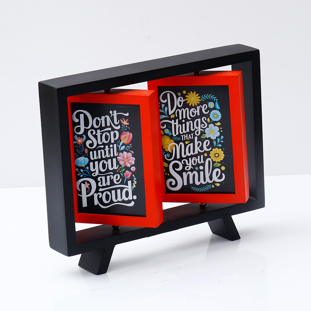 Archies Do More Things That Make You Smile Rotating Quote Frame – View 3