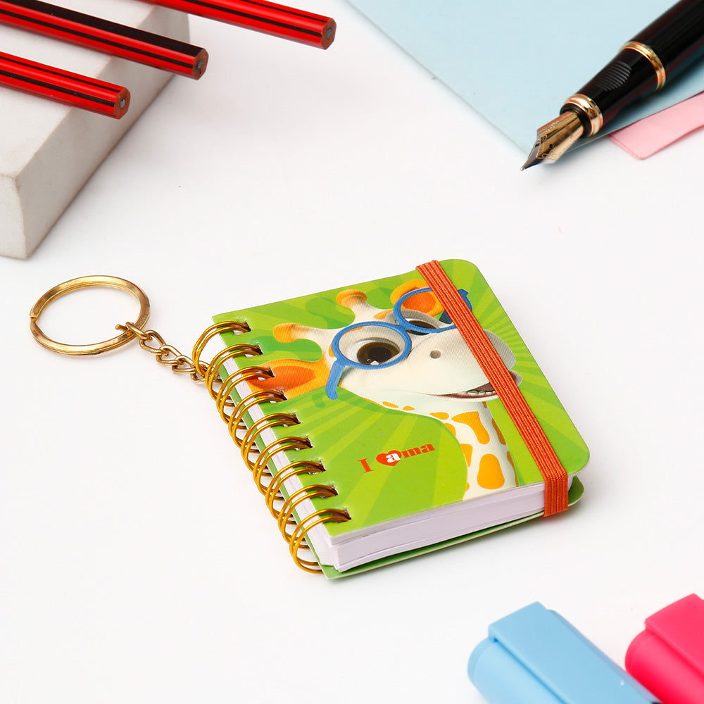 Archies Ama Giraffe Green Spiral Notebook Diary
