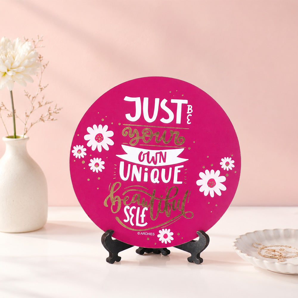 Archies Inspirational Decorative Plate – Just Be Young Own Unique Beautiful Self