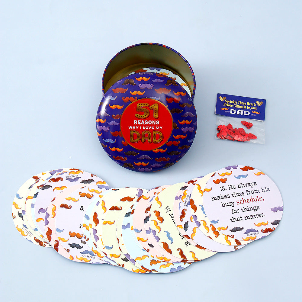 Archies 51 Reasons Why I Love My Dad Tin Box – View 3