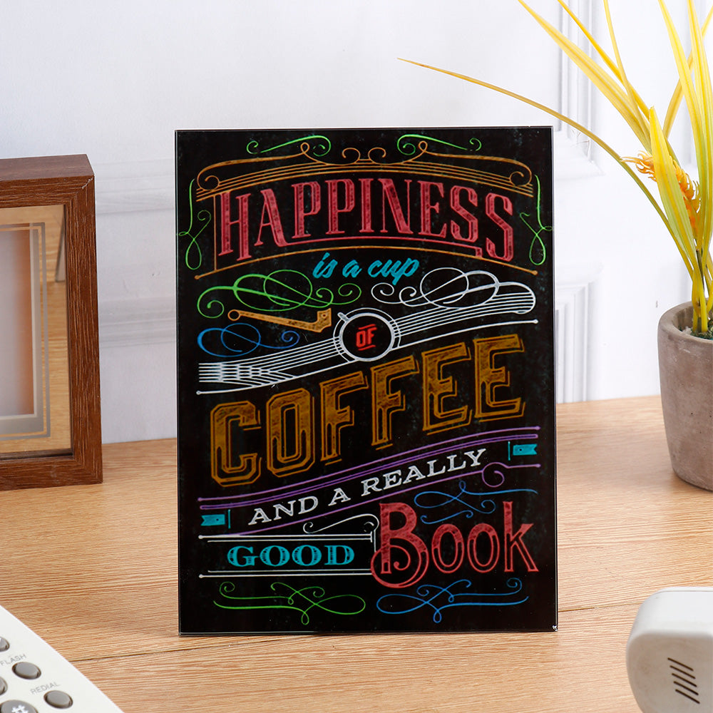 Archies Happiness is a Cup of Coffee & a Good Book Wall Plaque