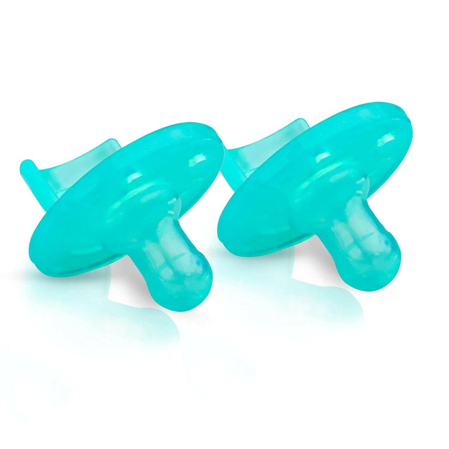 Luvlap Baby Soother Cum Pacifier 100% Food Grade Silicone 3 Months+ (Green, Pack Of 2)