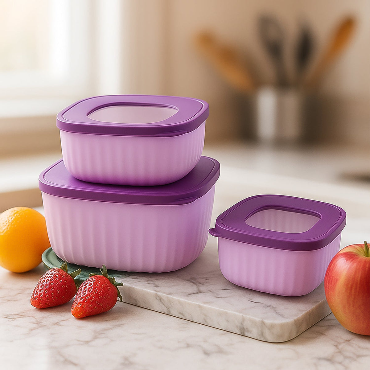 Premium 3 Piece Food Storage Container Set HP DD