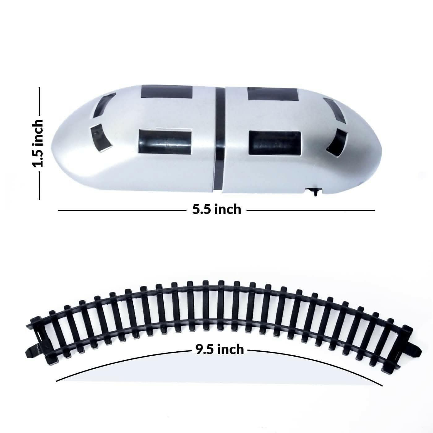 Fun Playing Metro Train Toy with Track and Lights - HalfPe