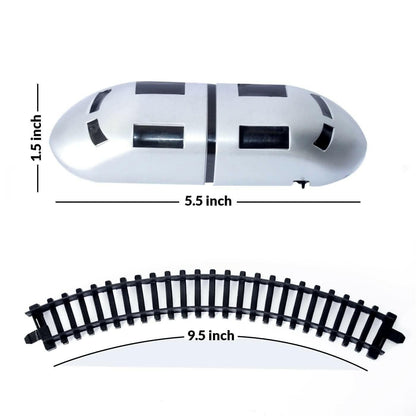 Fun Playing Metro Train Toy with Track and Lights - HalfPe