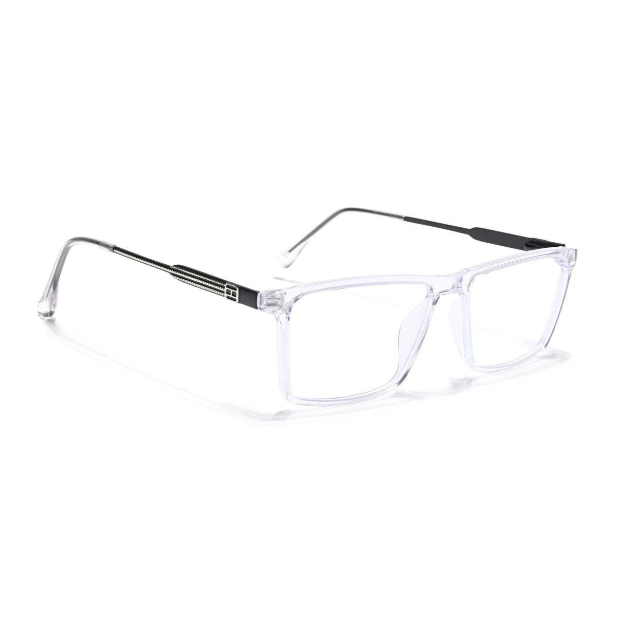 Eyejack Essentials Transparent Rectangle Eyeglasses for Men and Women - Style 1404 - view 1