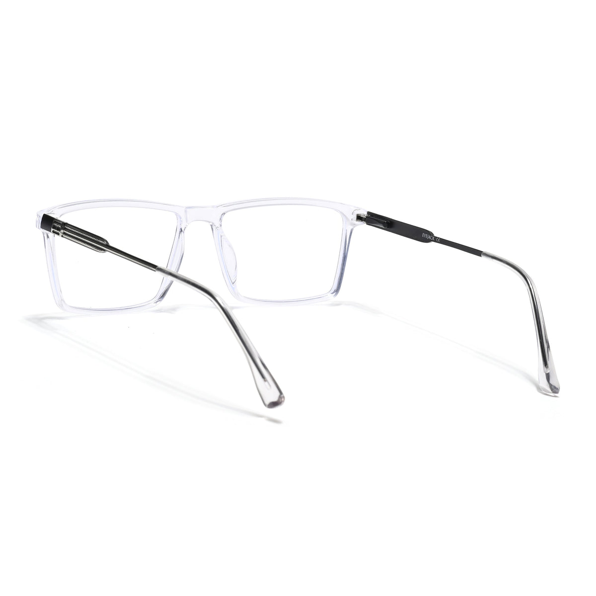 Eyejack Essentials Transparent Rectangle Eyeglasses for Men and Women - Style 1404 - view 4