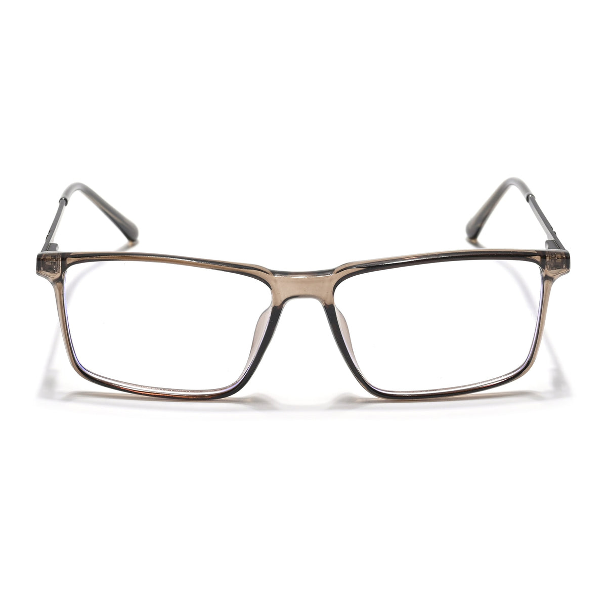 Eyejack Essentials Brown Rectangle Eyeglasses for Men and Women - view 2