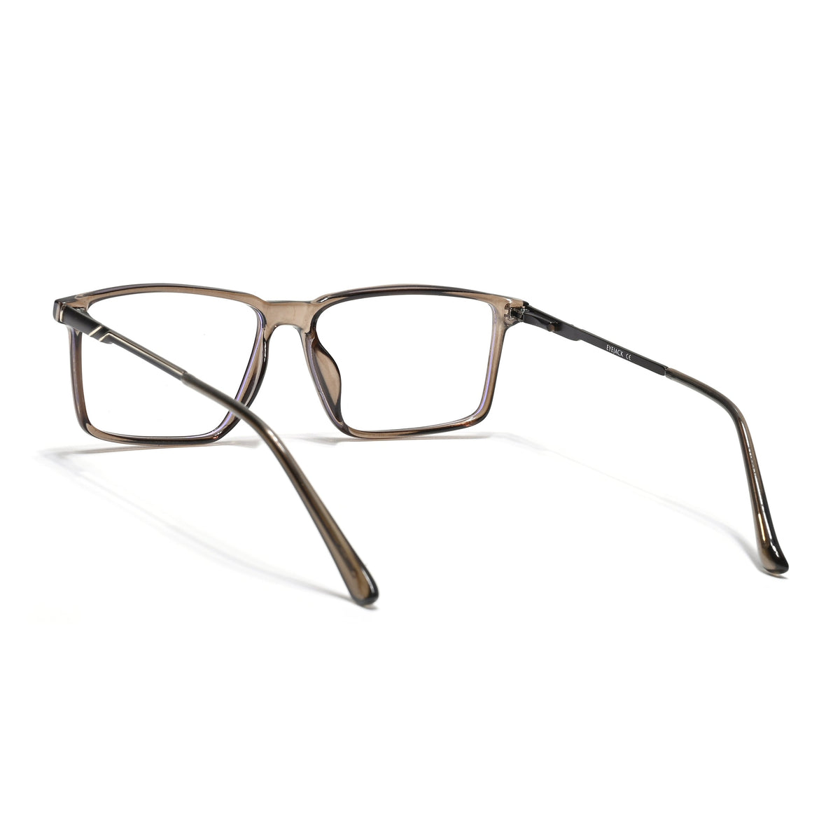Eyejack Essentials Brown Rectangle Eyeglasses for Men and Women - view 4