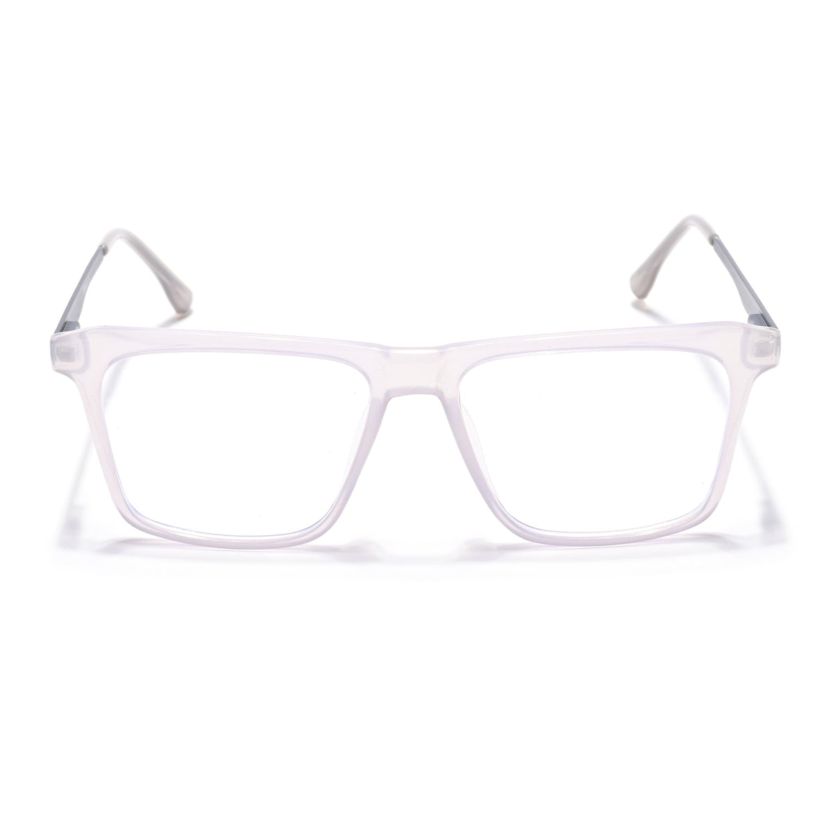 Eyejack Essentials Transparent Grey Square Eyeglasses for Men and Women - Style 1434 - view 2