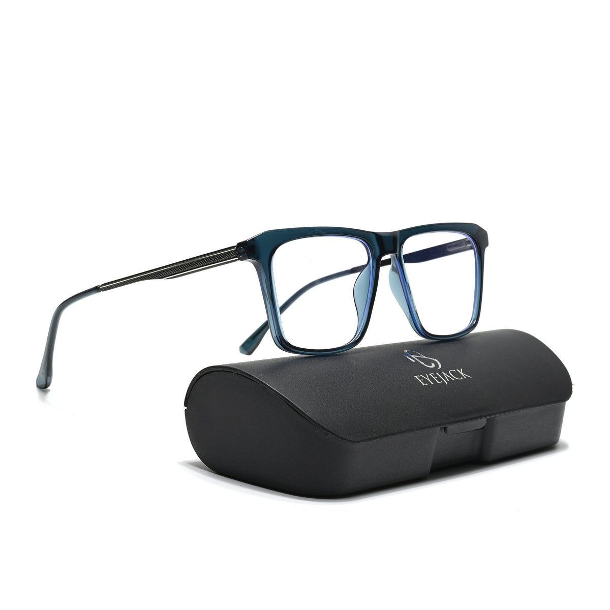 Eyejack Essentials Sea Green Square Eyeglasses for Men and Women - Style 1435 - view 6
