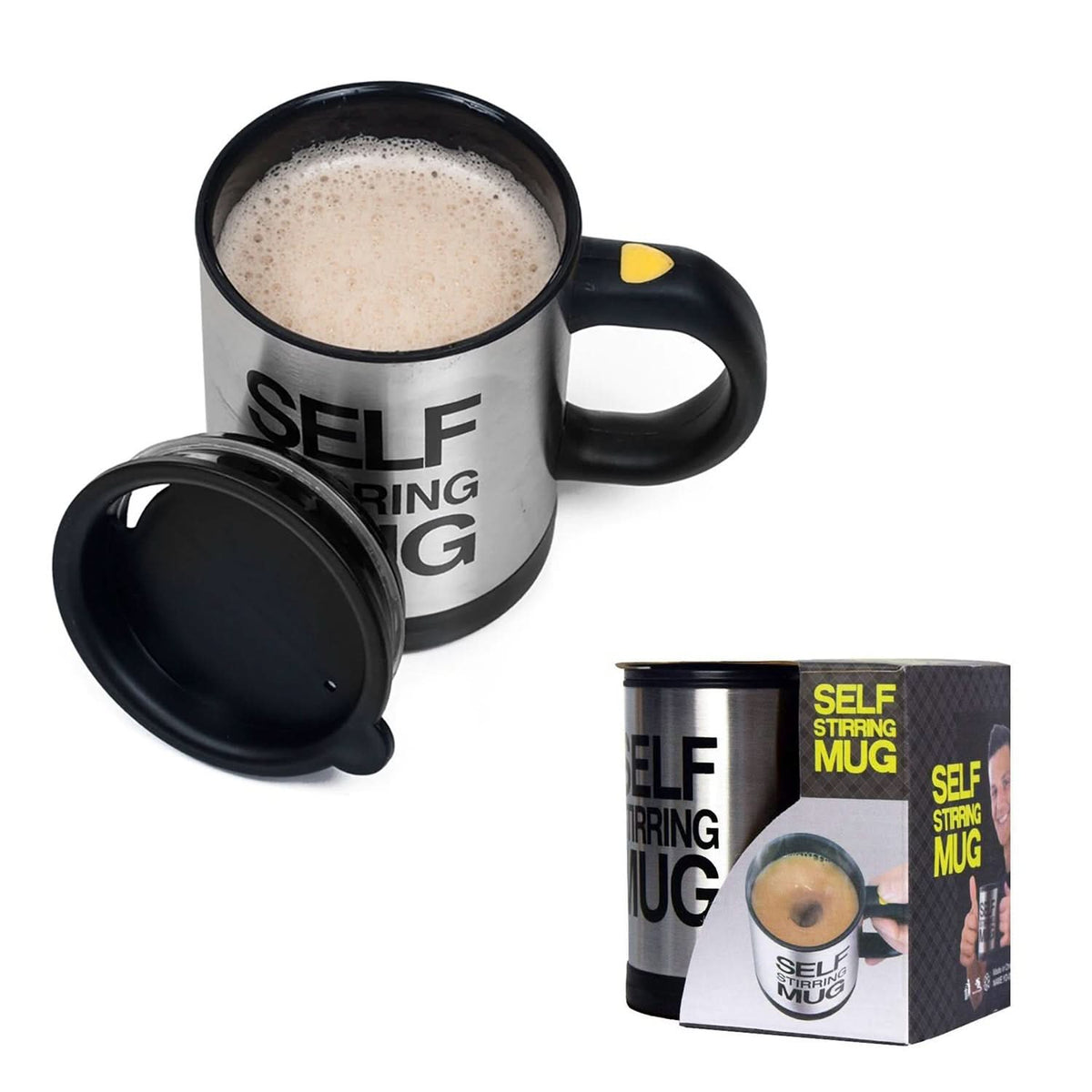 Self Stirring Mug – Automatic Mixing Cup for Coffee & Beverages (1 Pc) HP DD