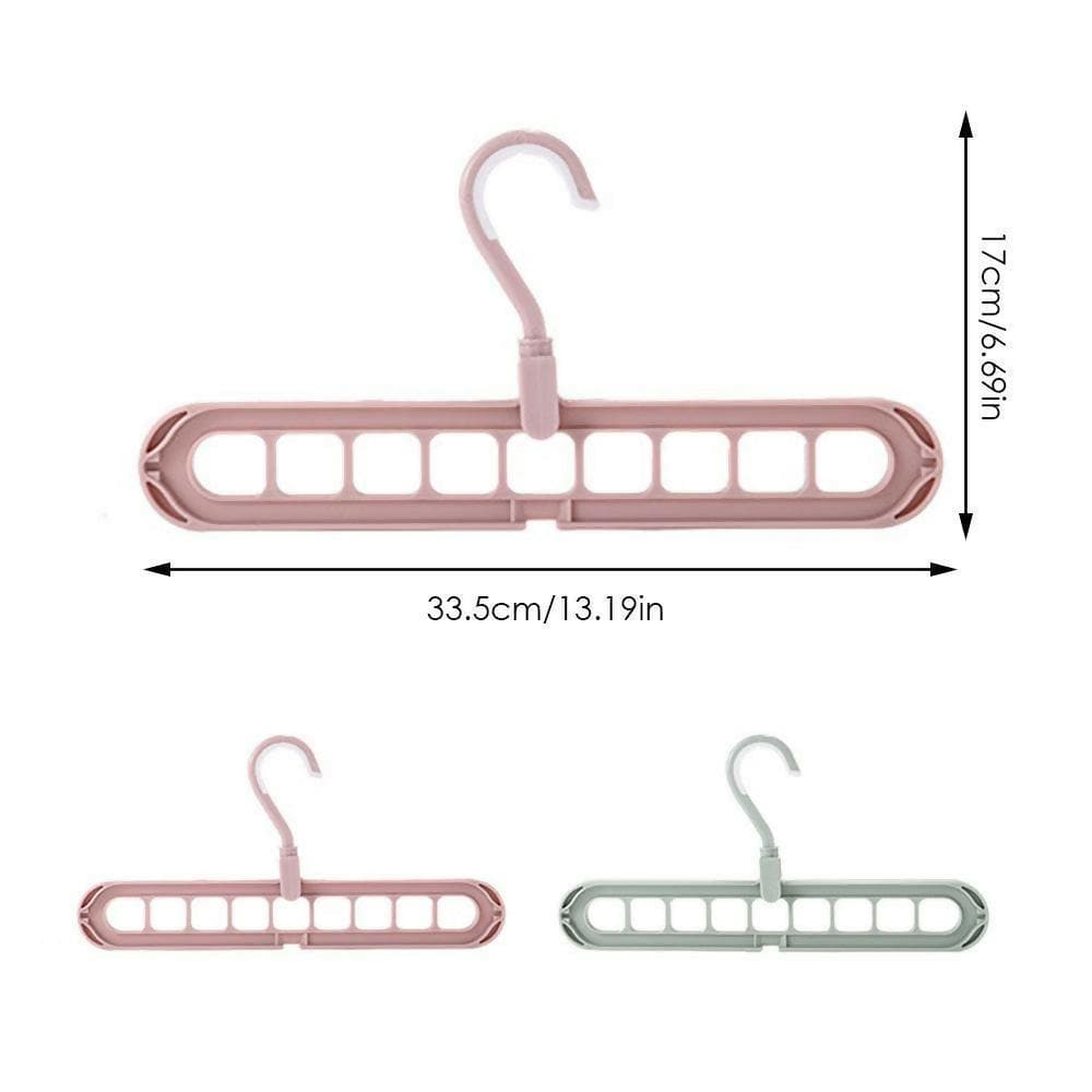 Multifunctional Space Saving Hanger 9 Holes (Single Piece) - HalfPe