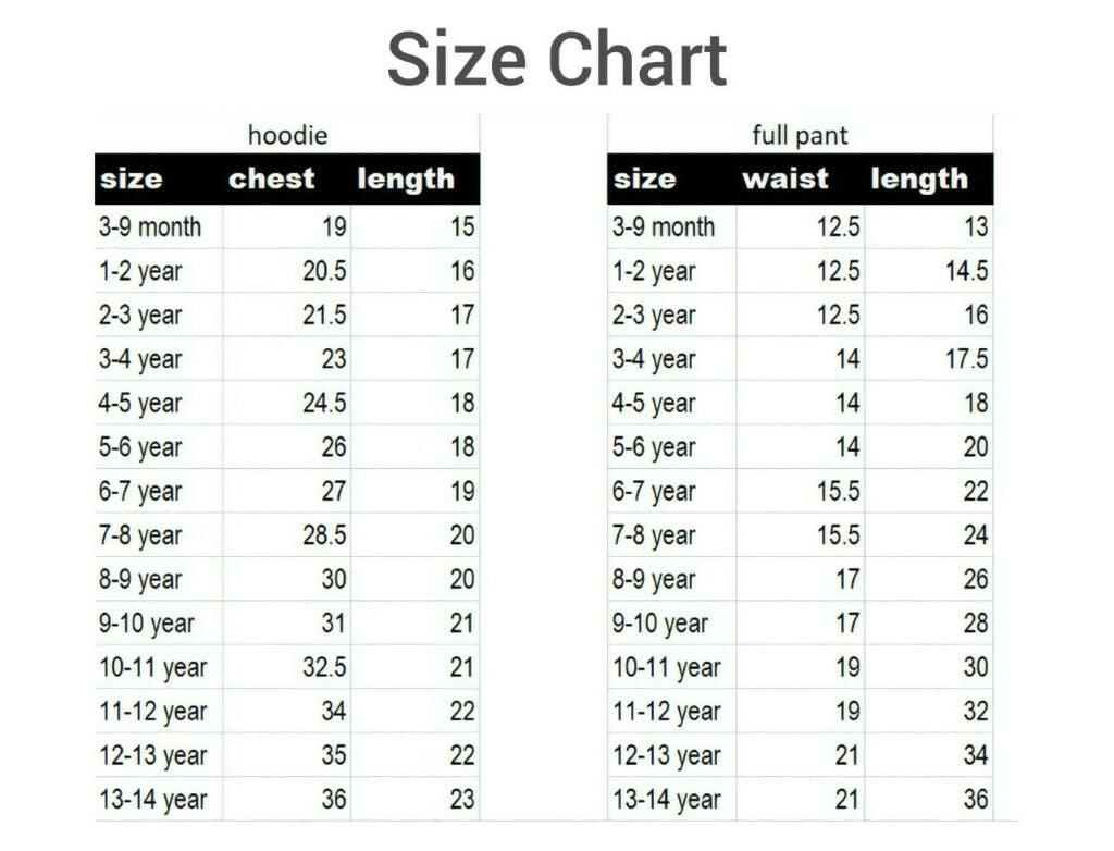 Kids Cotton Blend Winter Wear Hoodie Top & Bottom Set Luck Fashion